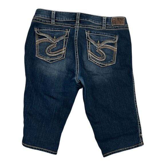 Silver Jeans McKenzie Crop Women's Size 20 Denim Cropped Capri - Picture 1 of 12